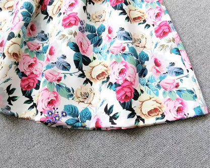 Puff Skirt High Waist Printed Original Skirt