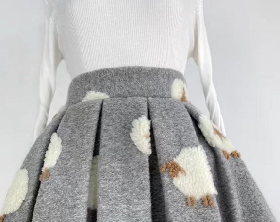 Slimming Crotch Sheep Covering Puff Skirt