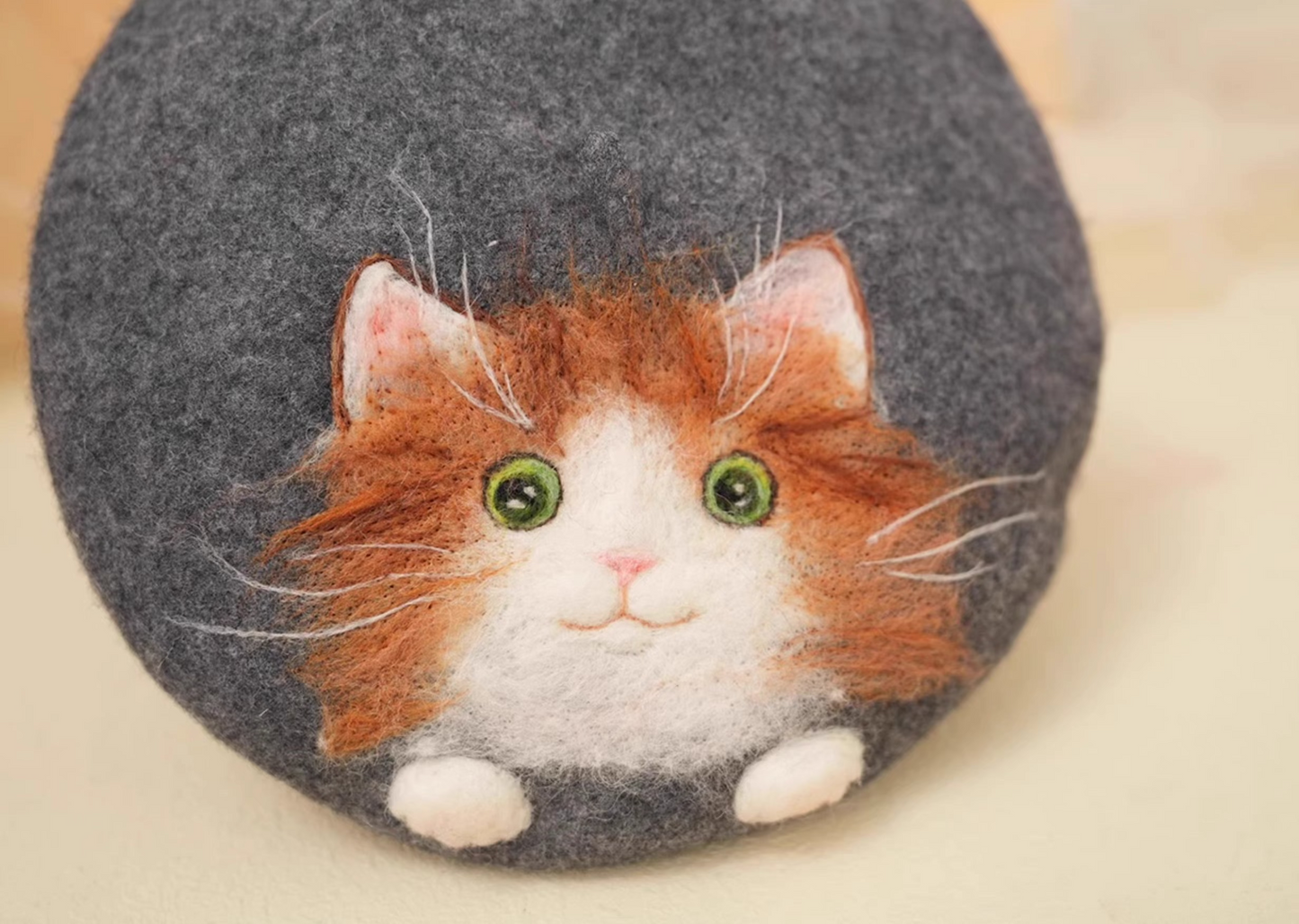 Korean version versatile cute cat painter hat