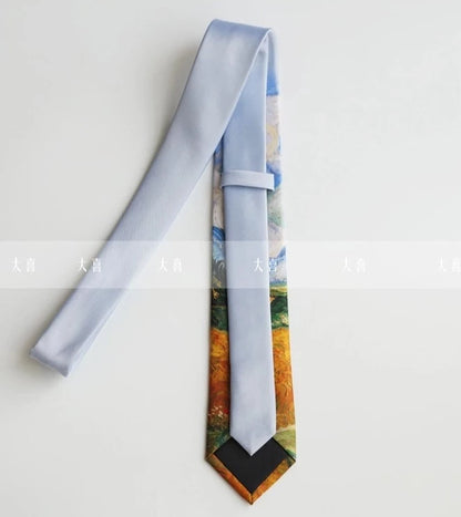 "Wheat Field with Crows" Necktie
