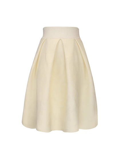 retro fluffy mid-length umbrella skirt