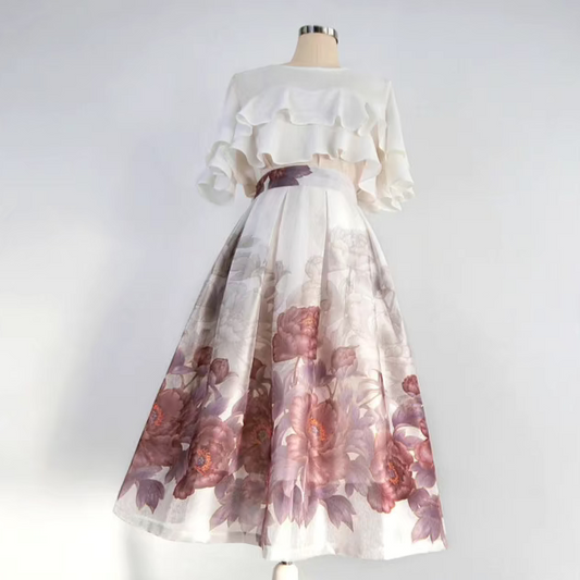 Hepburn printed tutu skirt 