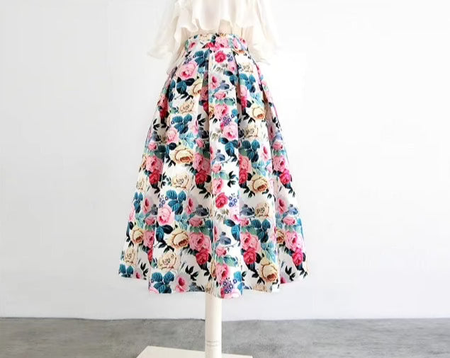 Puff Skirt High Waist Printed Original Skirt 