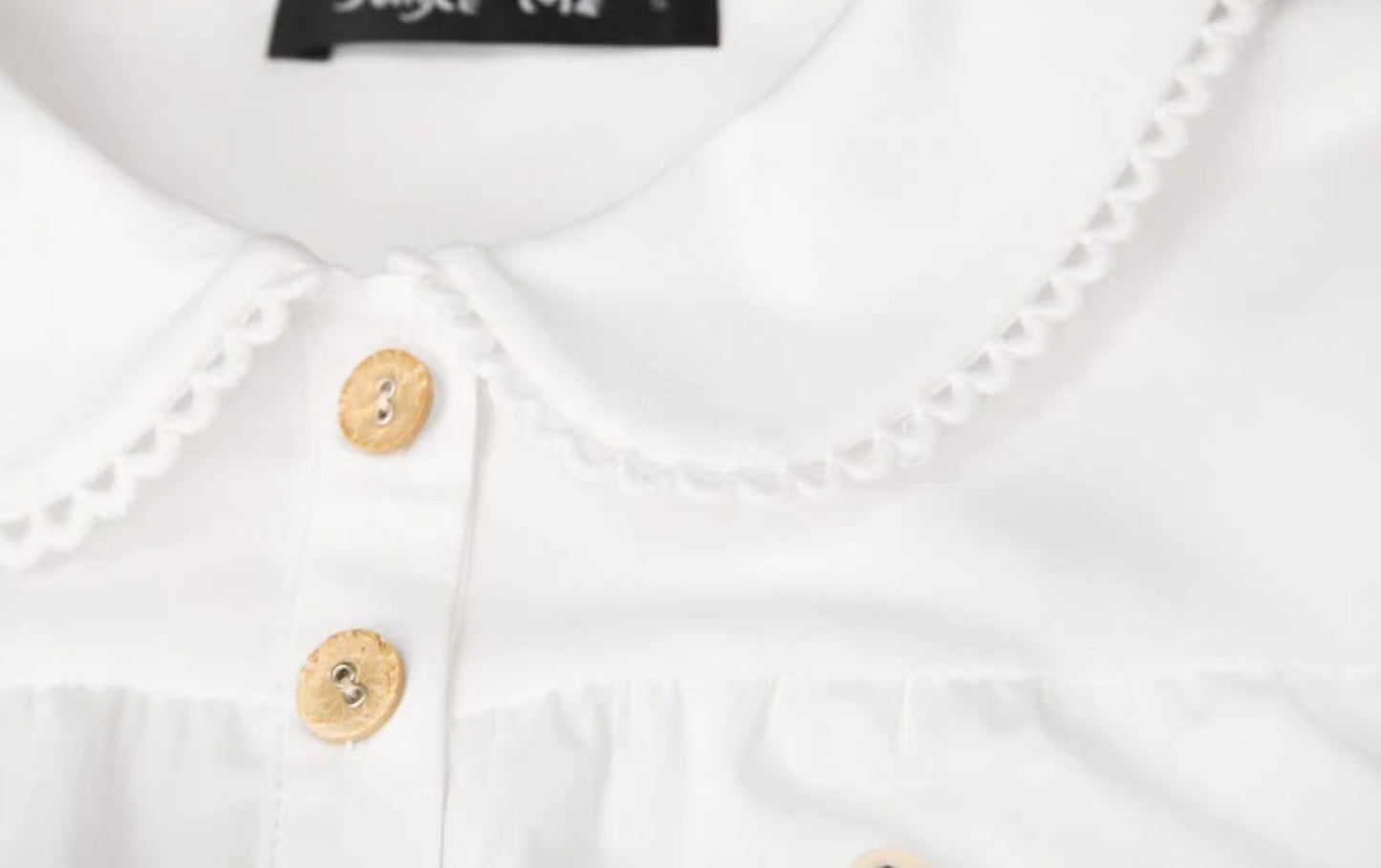 baby cat doll loose puff sleeves dress