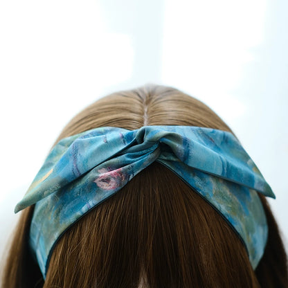 "Water lily" hair ribbon