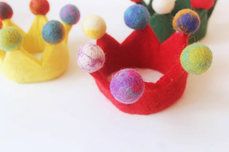 wool felt little Gongju's magic crown hat