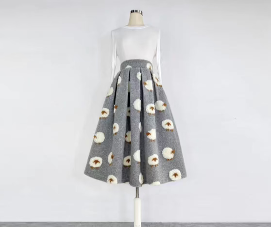 Slimming Crotch Sheep Covering Puff Skirt