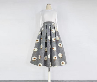 Slimming Crotch Sheep Covering Puff Skirt