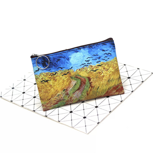 "Wheat Field with Crows" Makeup Pouch