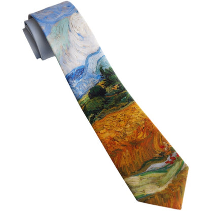 "Wheat Field with Crows" Necktie