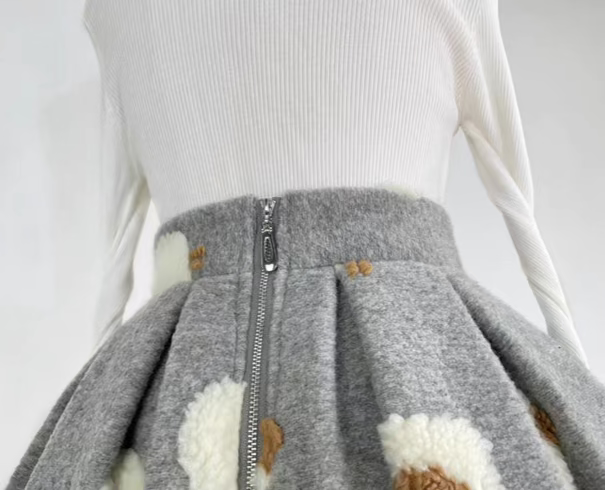 Slimming Crotch Sheep Covering Puff Skirt