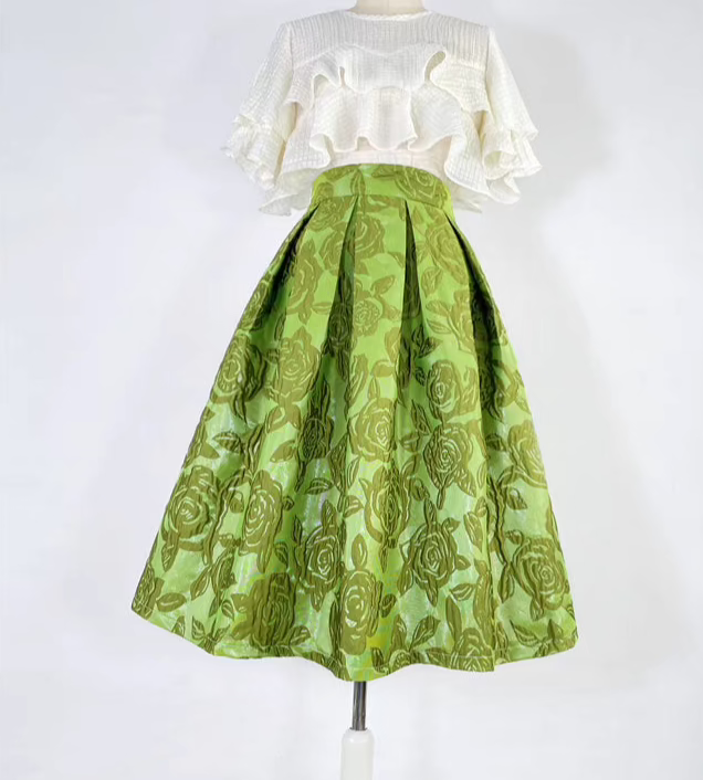 high-waist slim mid-length tutu skirt 