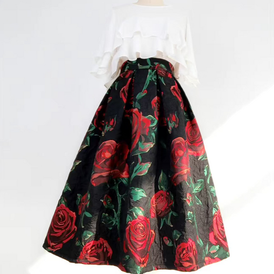 elegant lady's fashionable design A-line skirt