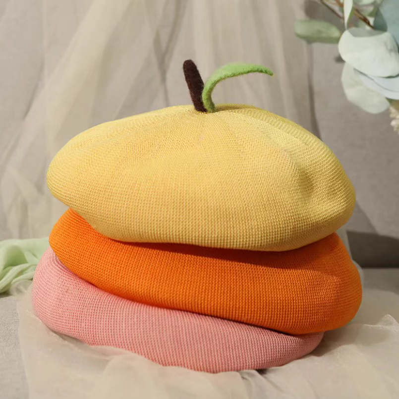 thin fruits sunshade beret