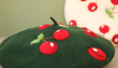 three-dimensional cherry original hat