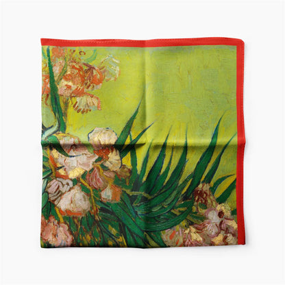 "Vase with Oleander and Book" Scarf