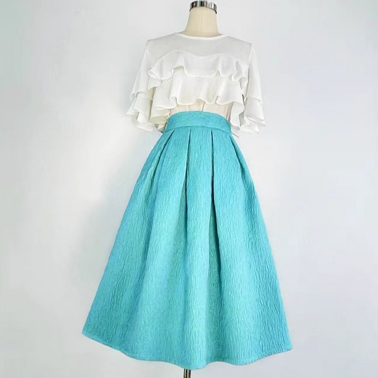 slim and versatile mid-length tutu skirt 