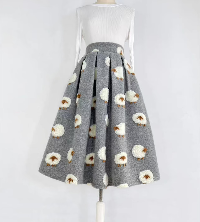 Slimming Crotch Sheep Covering Puff Skirt