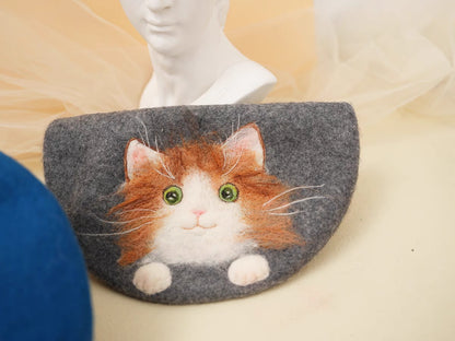 Korean version versatile cute cat painter hat