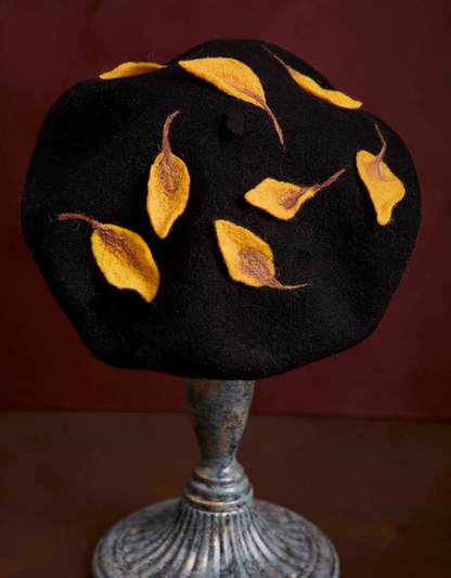 Woolen Painter Autumn Black Hat