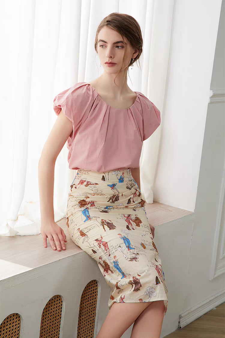 three-dimensional structure hip skirt