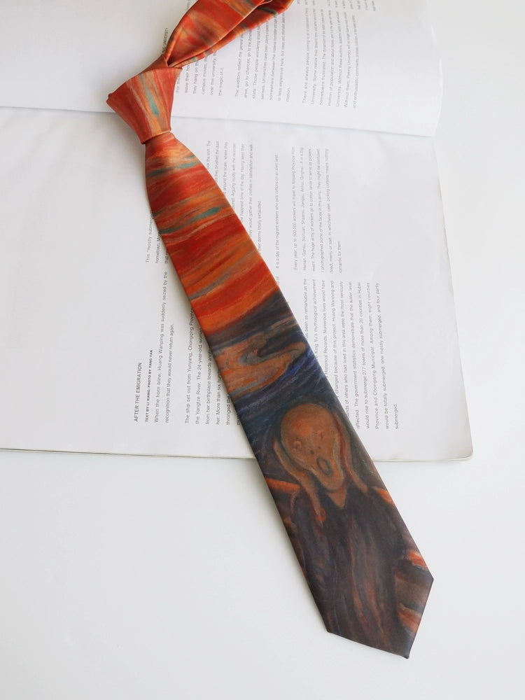 "Munch's Scream" tie