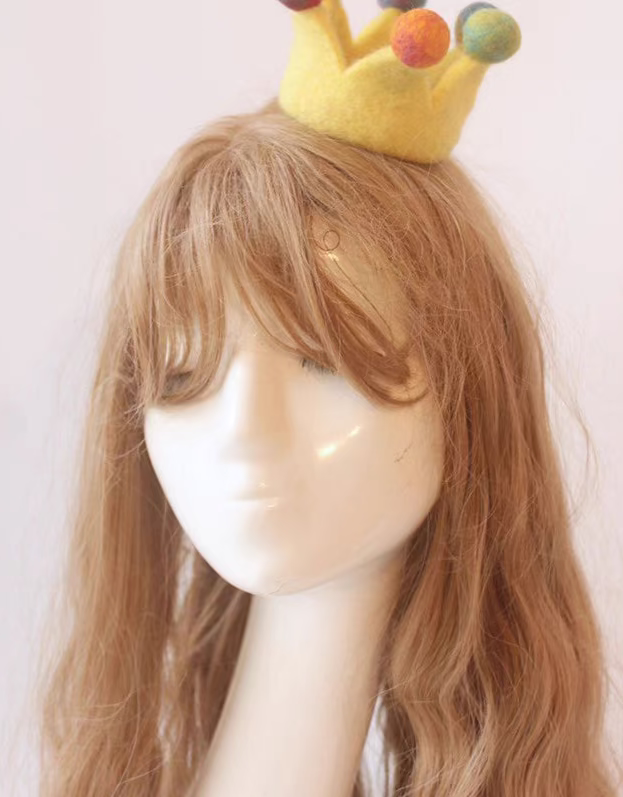 wool felt little Gongju's magic crown hat