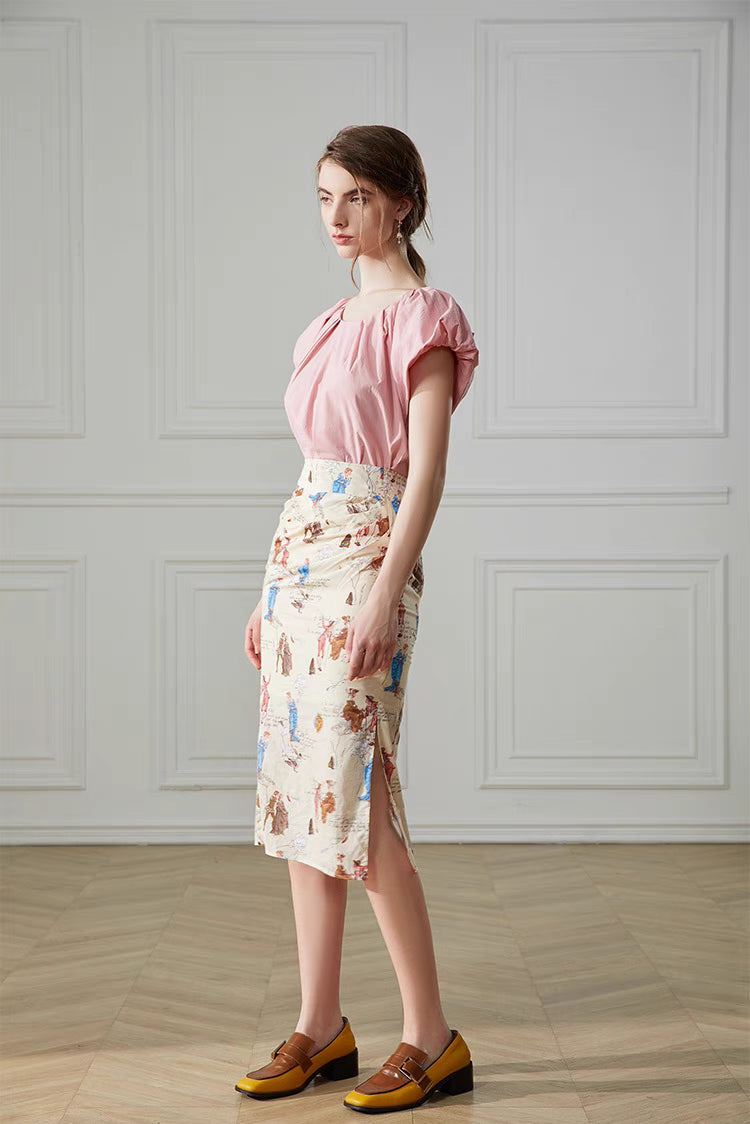 three-dimensional structure hip skirt