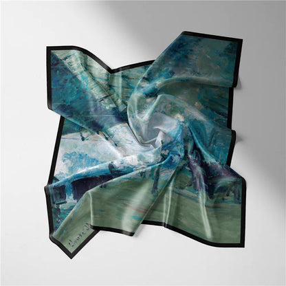 "Saint-Lazare Station, Train from Normandy" scarf