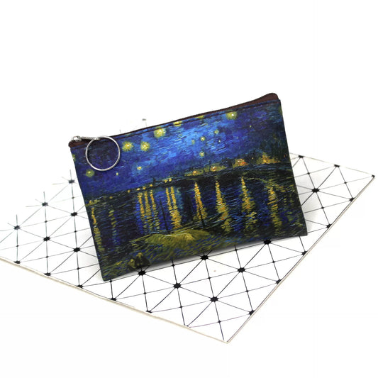 "Starry Night over the Rhône" makeup pouch