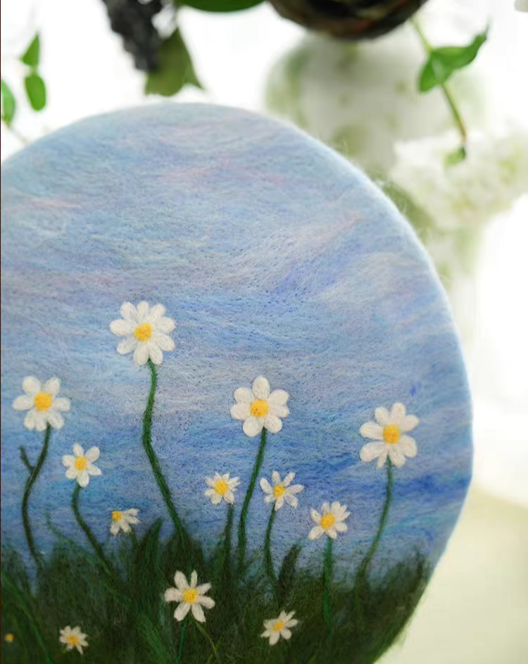 wool felt little daisy painter hat