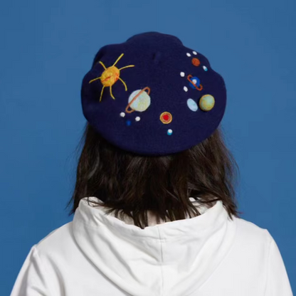 wool felt Japanese versatile planet beret