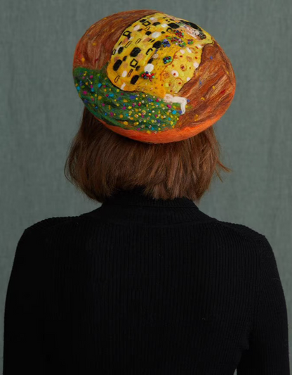 handmade wool felt painter's hat