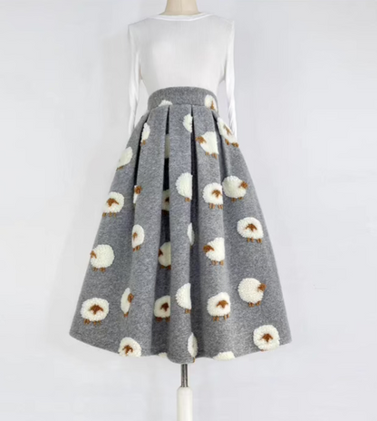 Slimming Crotch Sheep Covering Puff Skirt