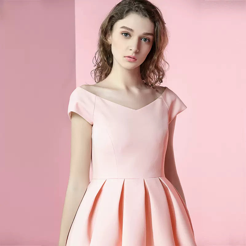 short-sleeved puffy A-line dress remulia short-sleeved puffy A-line dress remulia