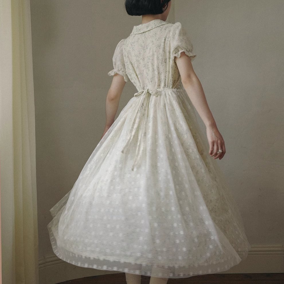 short-sleeved summer three-layer gauze dress remulia short-sleeved summer three-layer gauze dress remulia