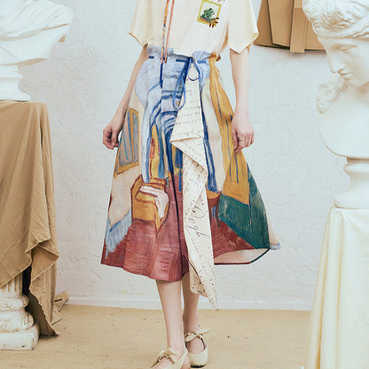 サン＝レミのサン＝ポール病院の廊下のアシンメトリースカート