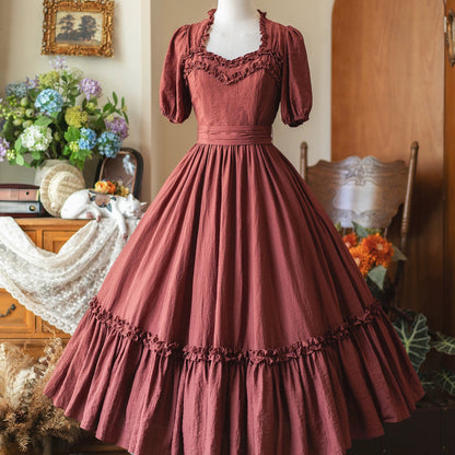 葡萄酒のお嬢様のクラシカルワンピース[2025年7月下旬-8月上旬発送予定]