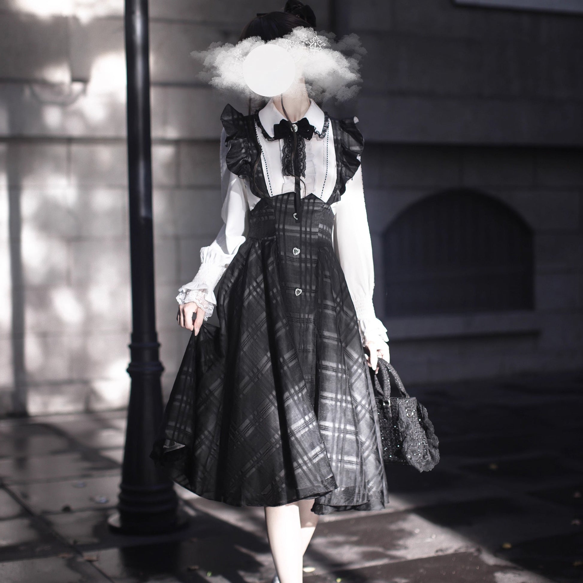 夜想曲を奏でるジャンパースカートとブラウス - Long Length