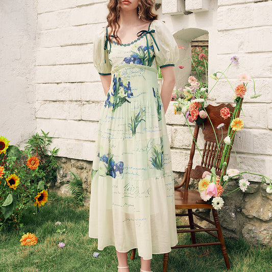 アイリスの花とテオへの手紙ワンピース