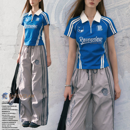 魔法学校のポロシャツと刺繍ロングパンツ