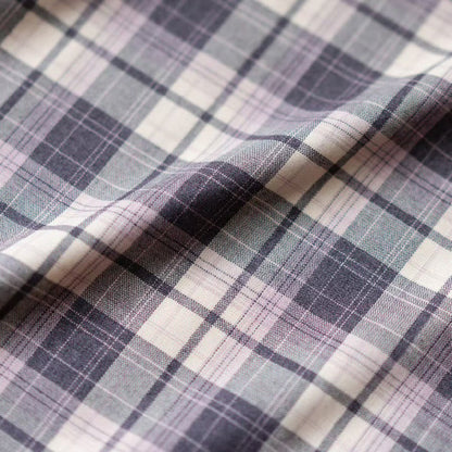 英国令嬢のレトロチェックワンピース - Light Purple