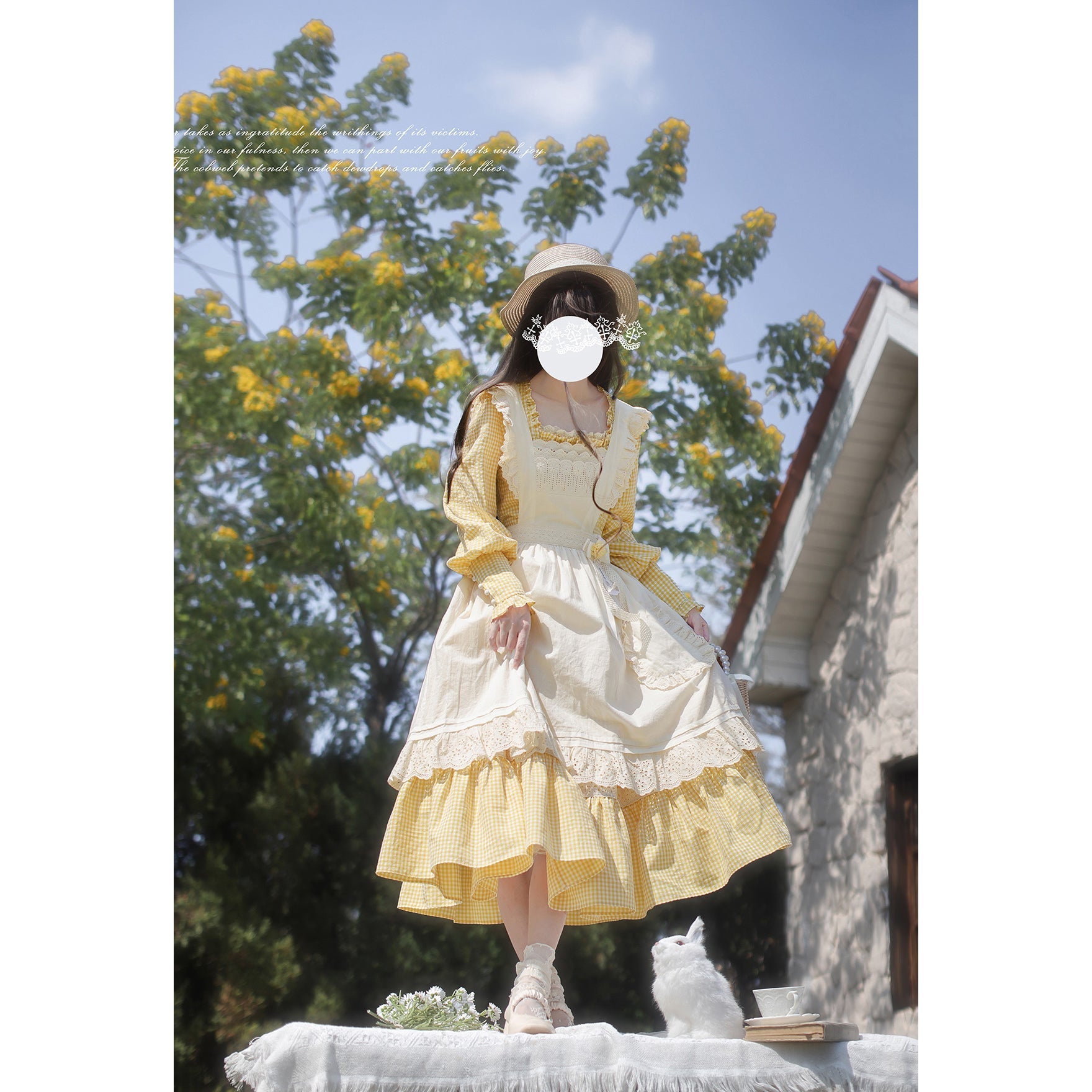 Dandelion Yellow Retro Dress and Apron – remulia