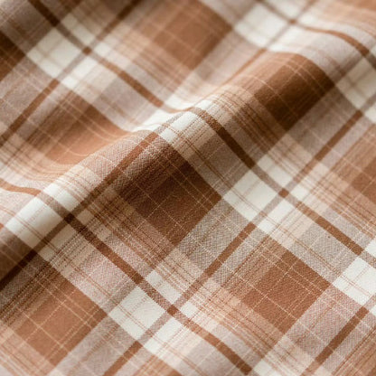 英国令嬢のレトロチェックワンピース - Light Brown
