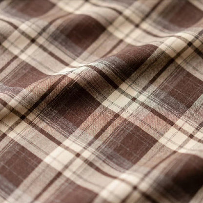 英国令嬢のレトロチェックワンピース - Dark Brown