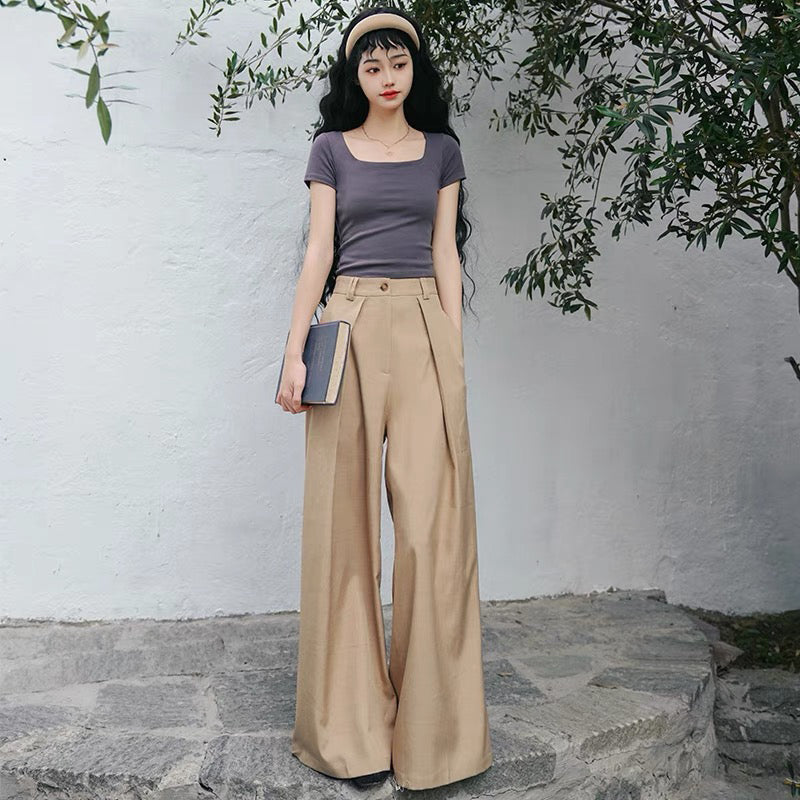 英国令嬢のワイドレッグパンツ