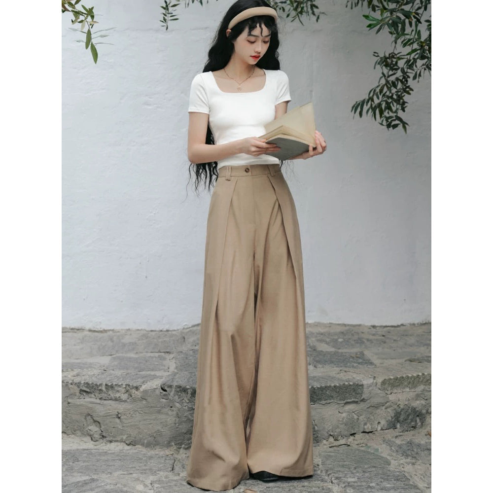 英国令嬢のワイドレッグパンツ