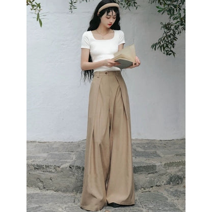 英国令嬢のワイドレッグパンツ