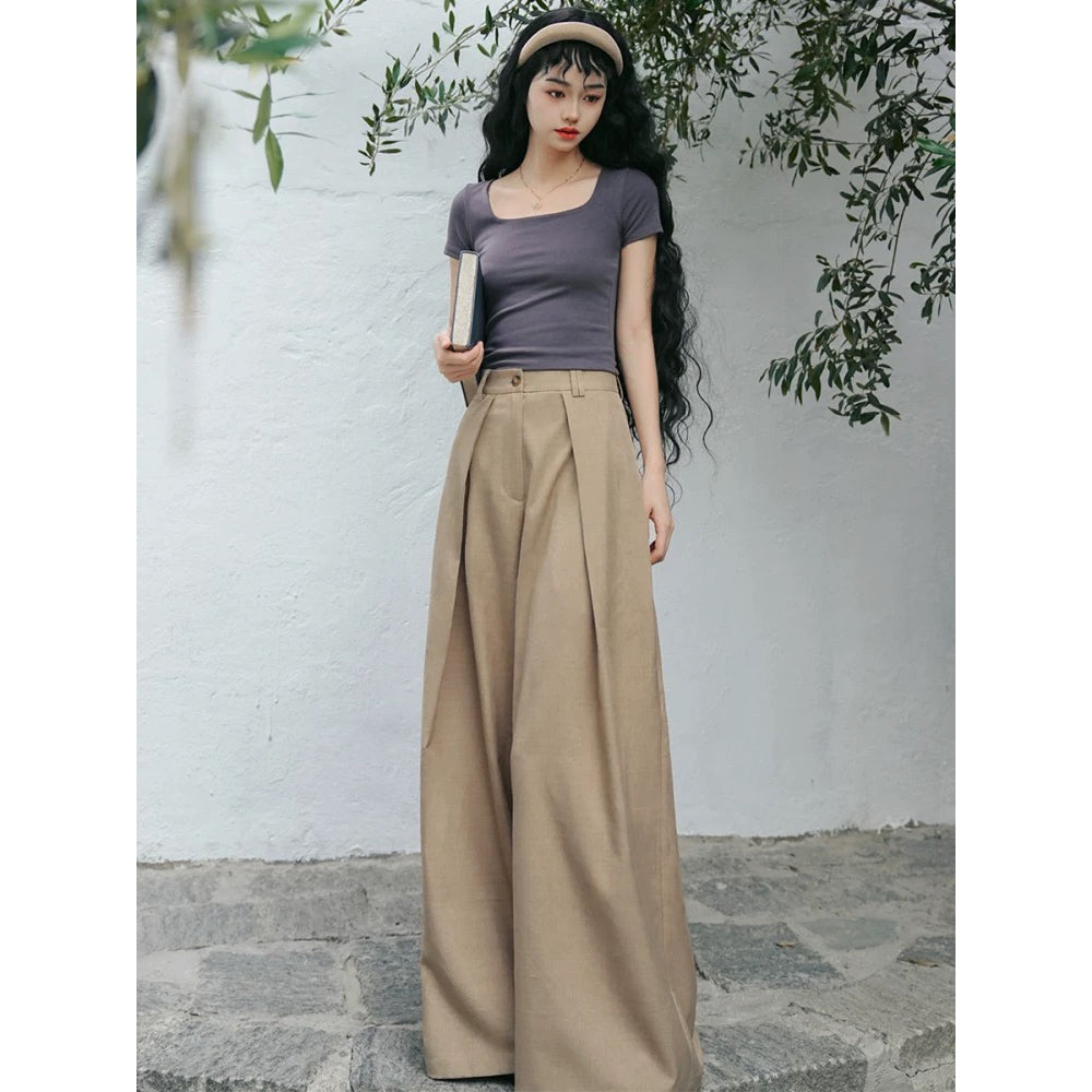 英国令嬢のワイドレッグパンツ