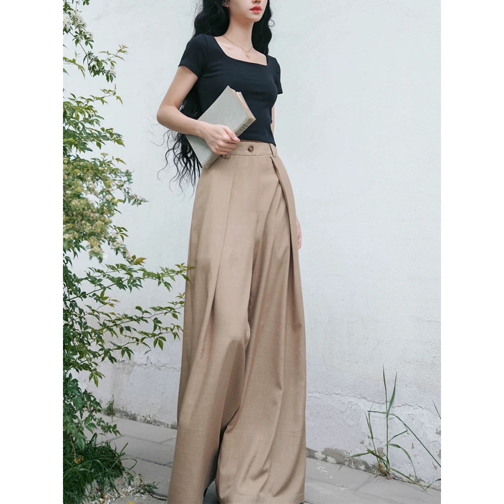 英国令嬢のワイドレッグパンツ